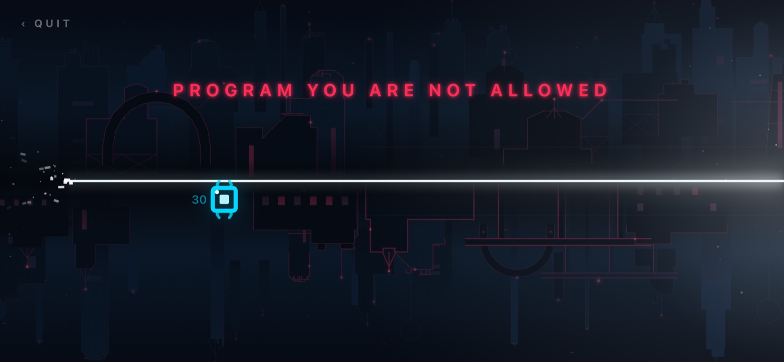 Program you are not allowed