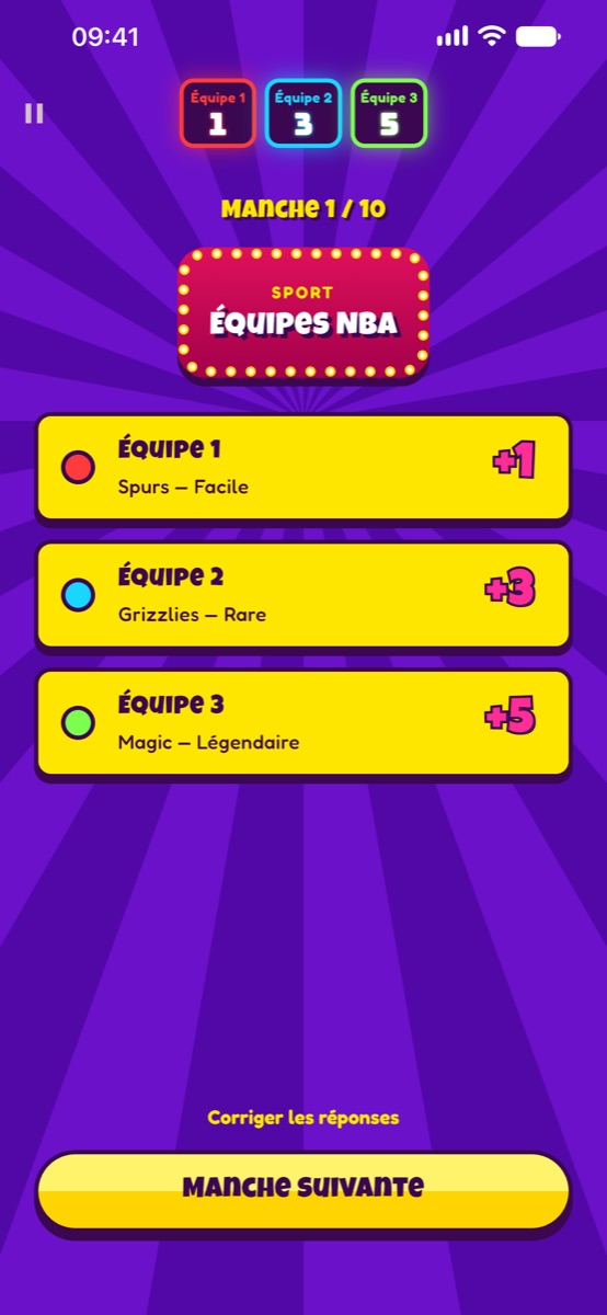 Round results